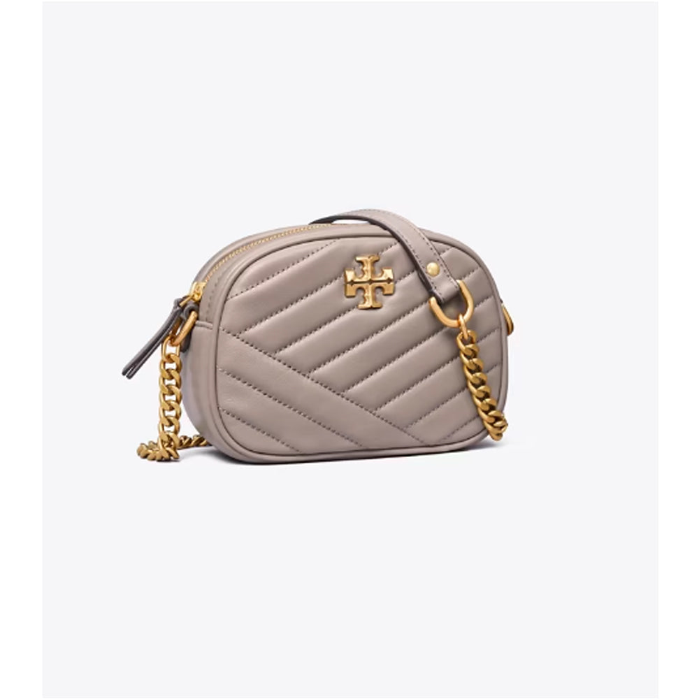 Tory Burch- Small Kira Chevron Camera Bag (Gray Heron) – Amreki