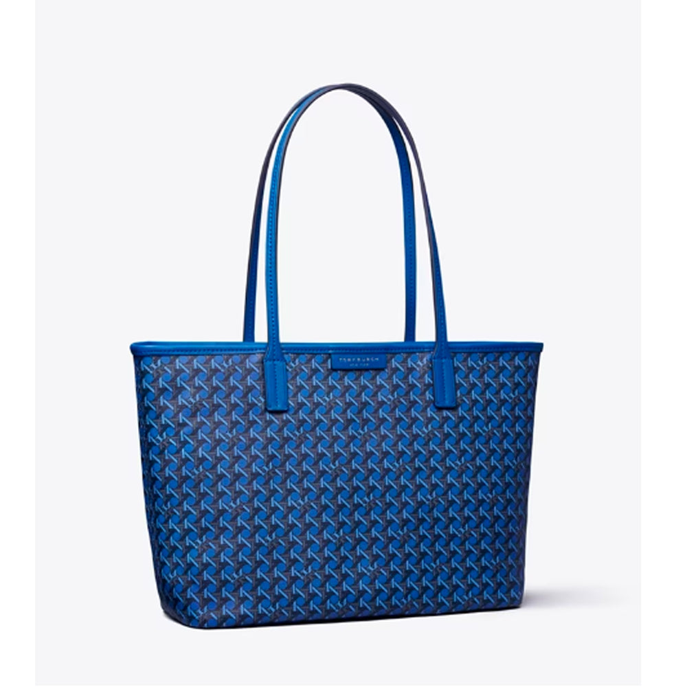 Tory Burch- Small Ever-Ready Zip Tote (Mediterranean Blue) – Amreki