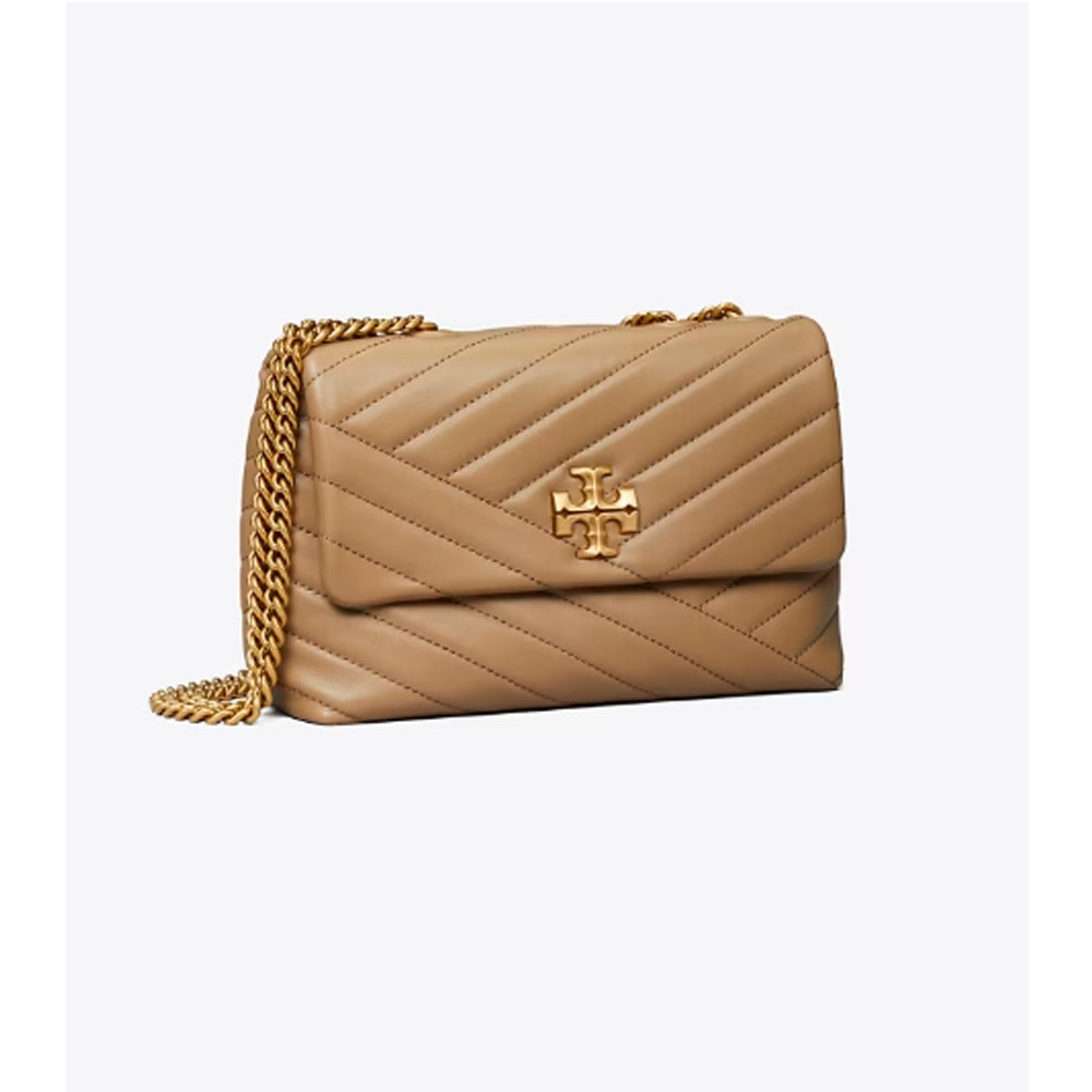 Tory Burch- Small Kira Chevron Convertible Shoulder Bag (Pebblestone)