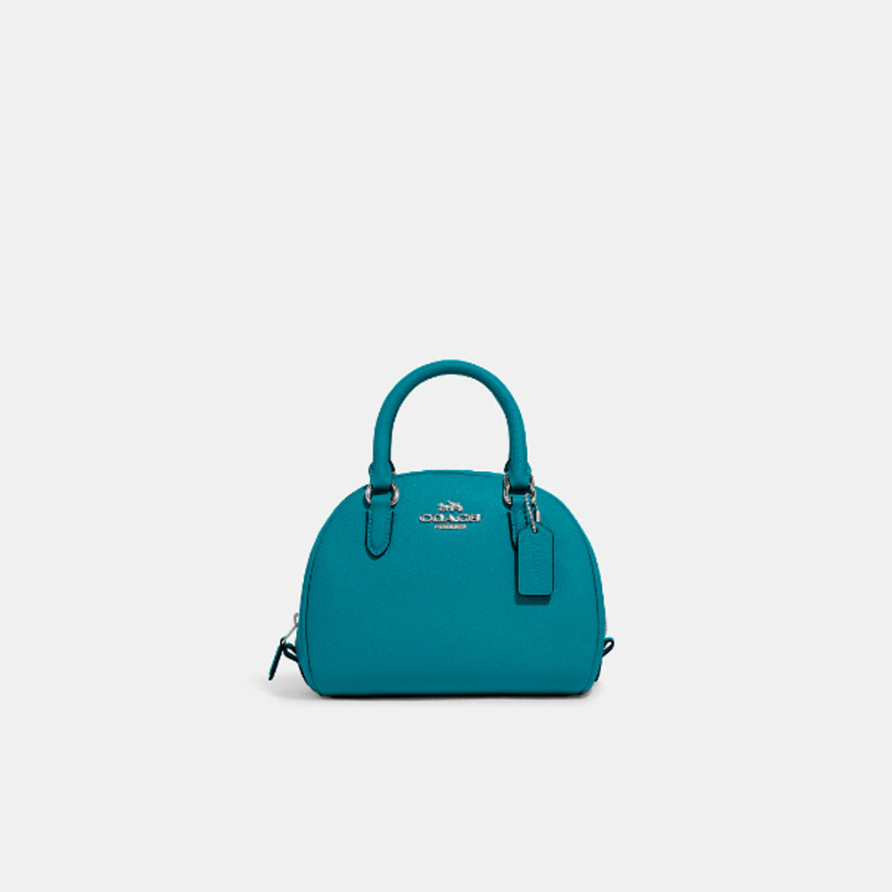 Coach- Sydney Satchel (Silver/Teal) – Amreki