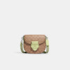 Coach- Morgan Saddle Bag In Signature Canvas (Silver/Khaki/Pale Lime)