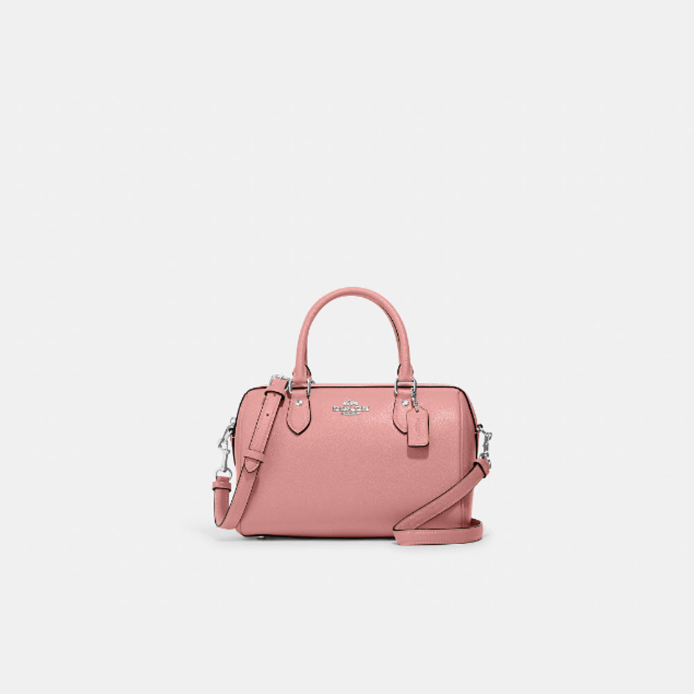 Coach- Rowan Satchel (Silver/Light Pink) – Amreki