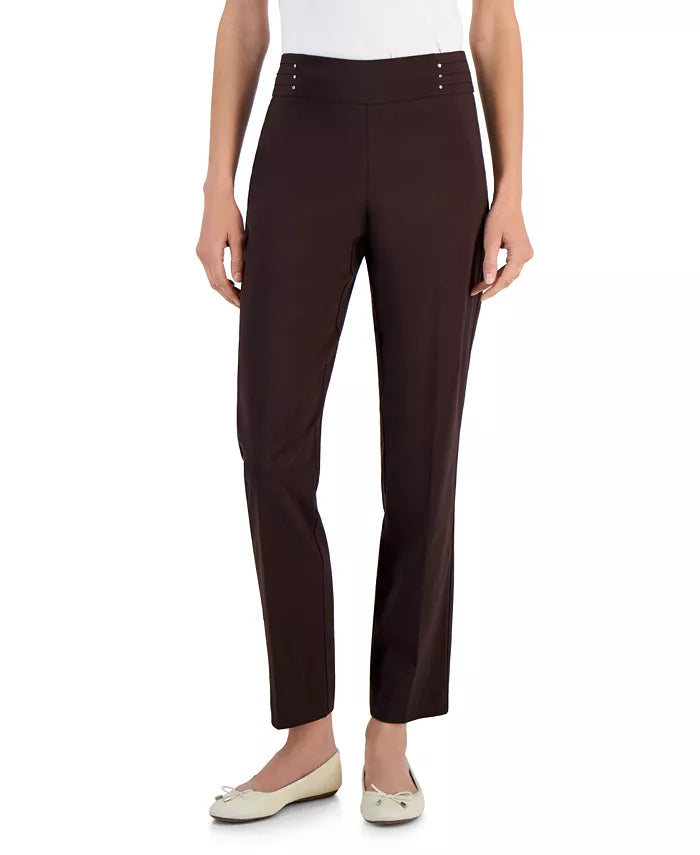 Macy's- Studded Pull-On Tummy Control Pants, Regular and Short