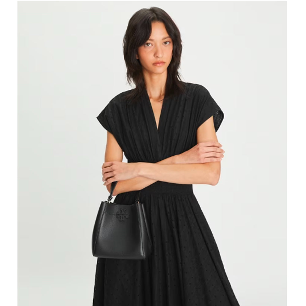 Tory Burch- Small McGraw Bucket Bag (Black)