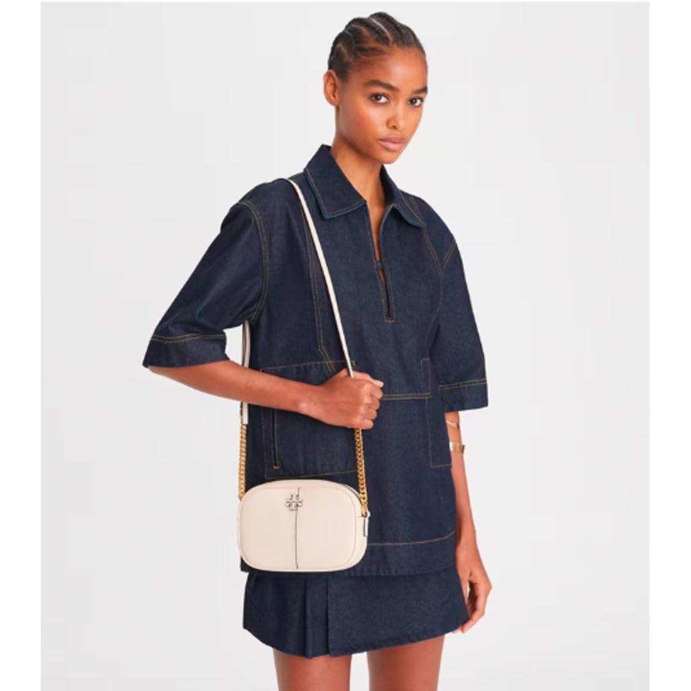 Camera Bag Mcgraw Small Leather Crossbody NWT! Tory Burch McGraw