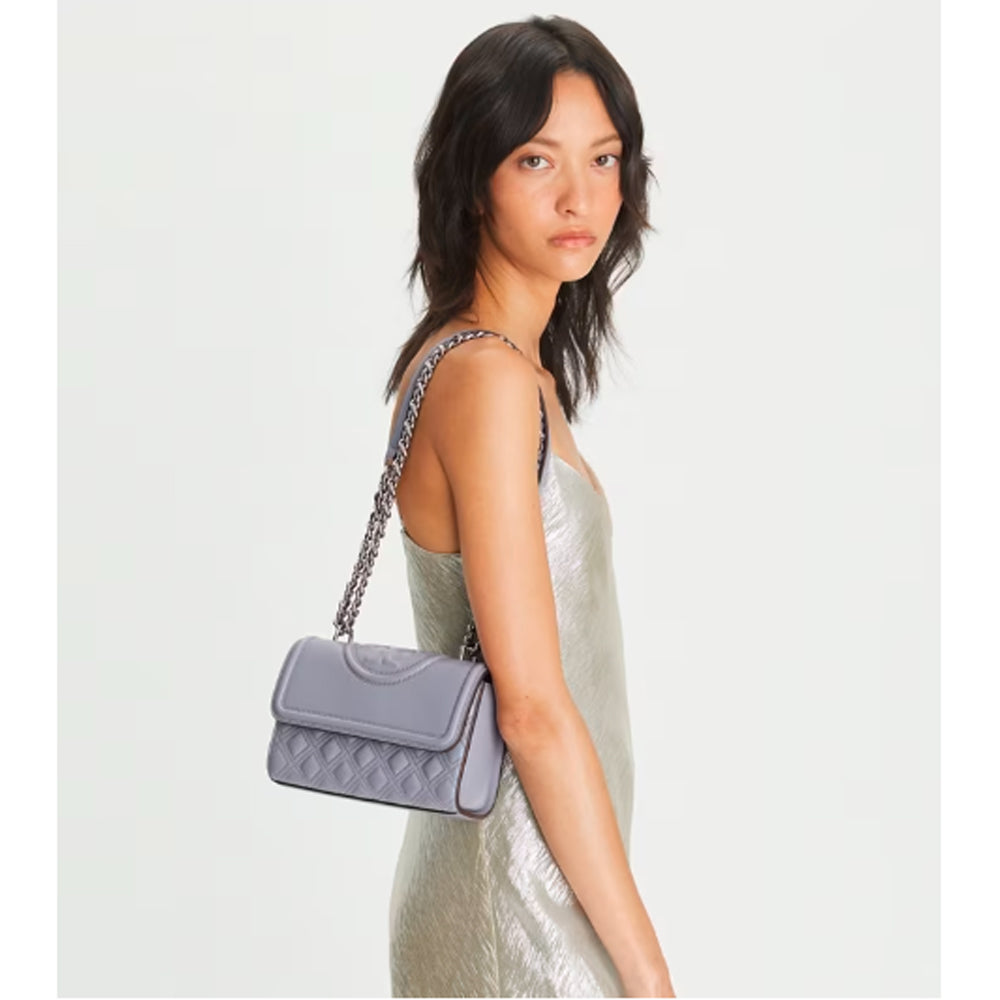 Tory Burch- Small Fleming Convertible Shoulder Bag (Cloud Blue)