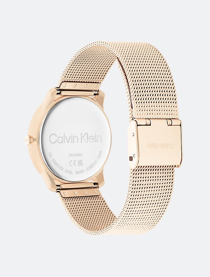 Calvin Klein- CK Mesh Bracelet 35mm Watch - Carnation Gold