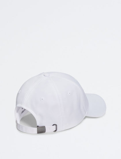 Calvin Klein- Recycled Polyester Logo Embroidery Baseball Cap - Bright White