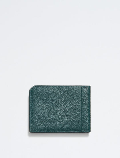 Calvin Klein- Pebble Leather Slim Bifold Wallet - Ponderosa Pine