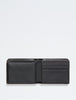 Calvin Klein- Saffiano Leather Coin Pouch Bifold Wallet - Brown Powder