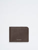 Calvin Klein- Saffiano Leather Slim Bifold Wallet - Brown Powder