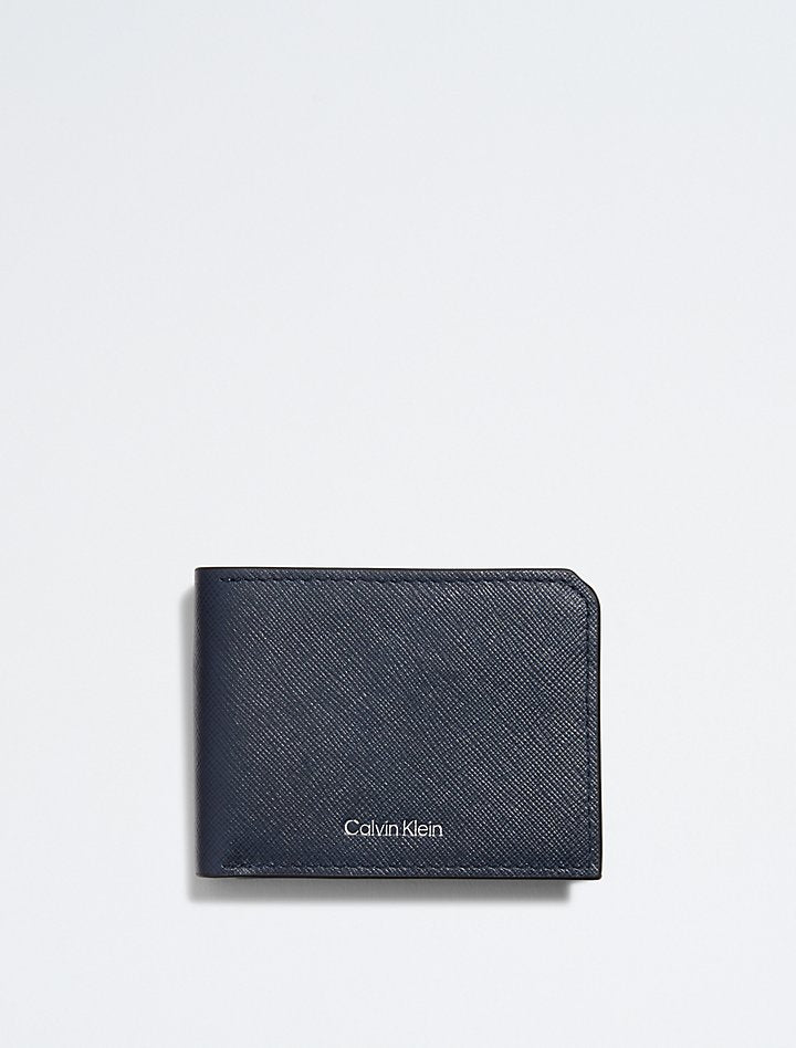 Calvin Klein Saffiano Leather Large Slim Wristlet Pale Blush