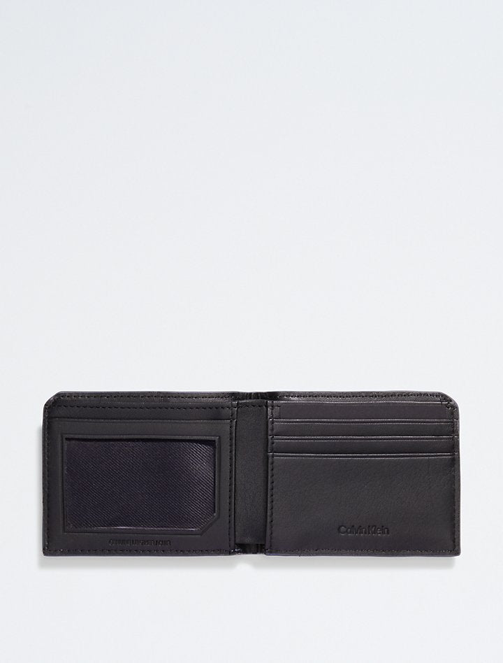 Calvin Klein- Saffiano Leather Slim Bifold Wallet - Crayon Blue