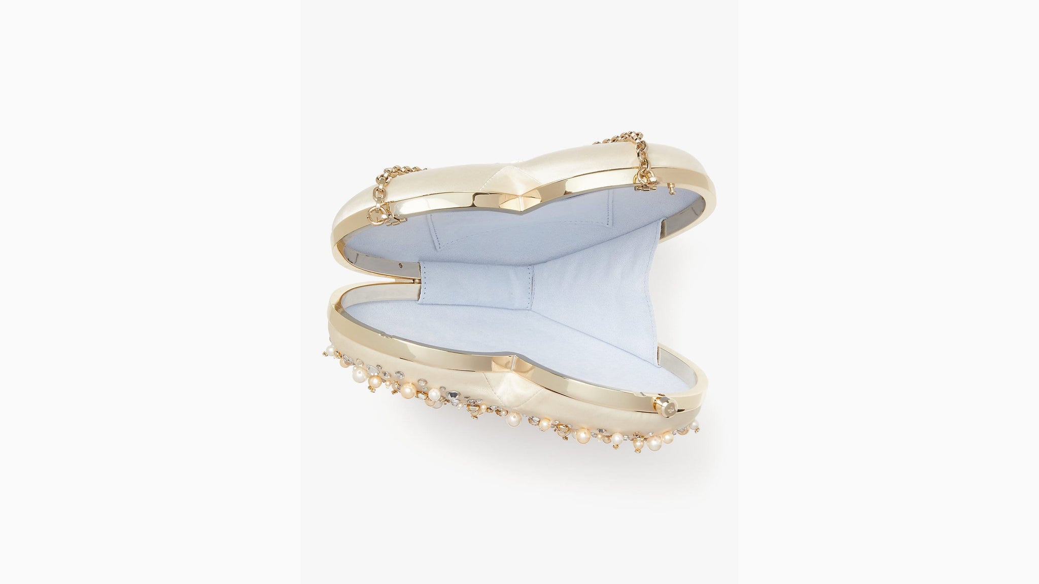 Kate Spade- Bridal Embellished 3d Heart Clutch - Multi