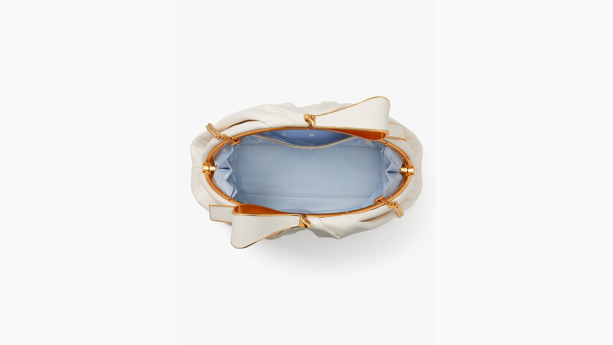 Kate Spade- Bow Frame Clutch - Cream