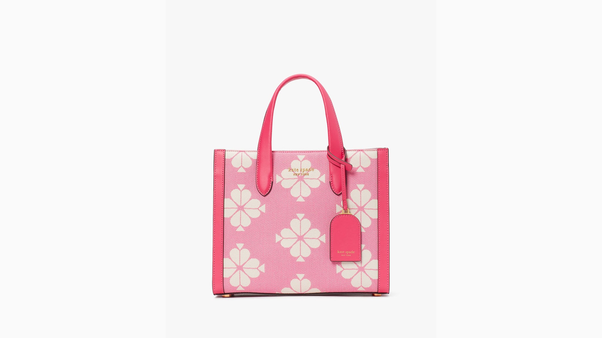 Kate Spade- Spade Flower Two-tone Canvas Manhattan Small Tote
