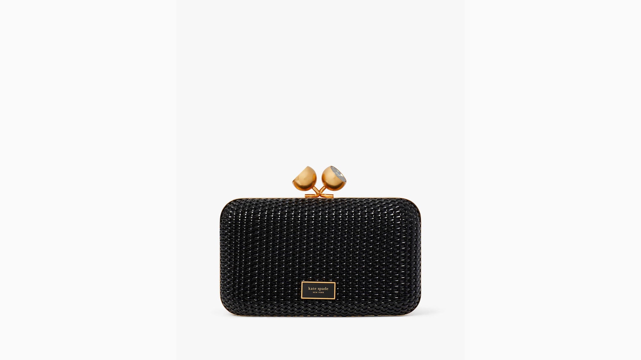 Kate Spade- Kisslock Woven Small Clutch