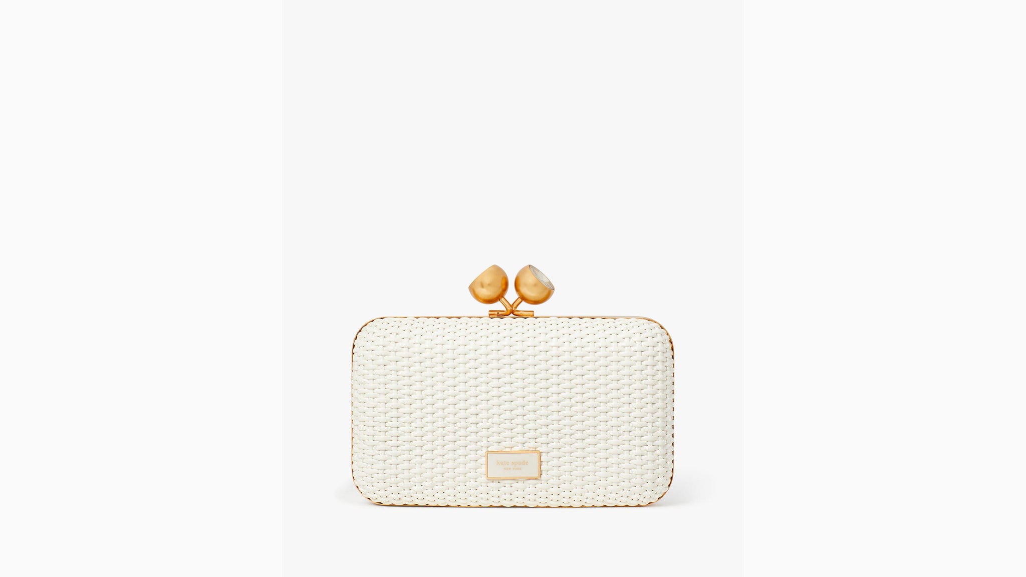 Kate Spade- Kisslock Woven Small Clutch
