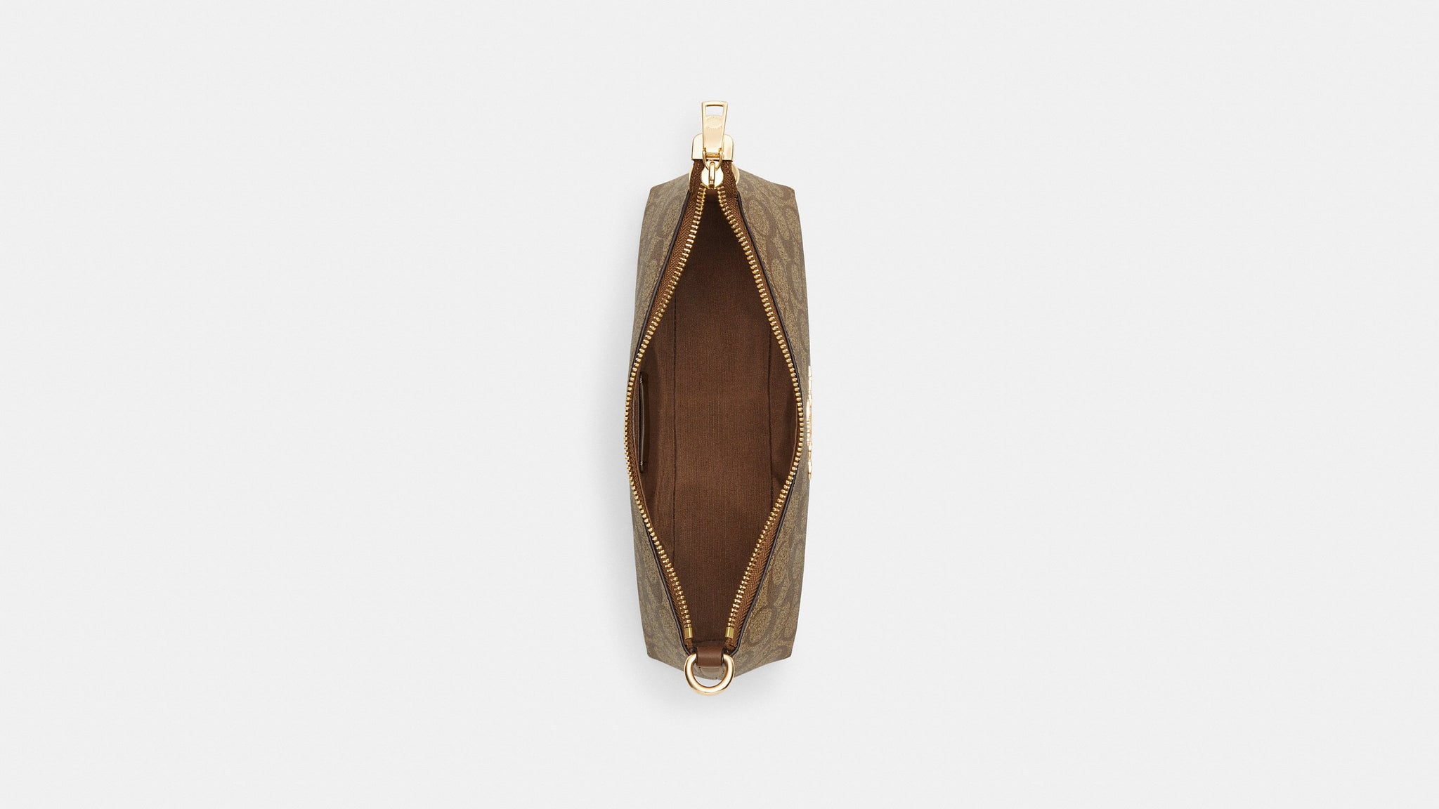 Coach- Charlotte Shoulder Bag In Signature Canvas - Gold/Khaki Saddle