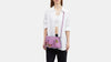Coach- Mini Darcie Carryall With Rose Print - Silver/Iris Multi