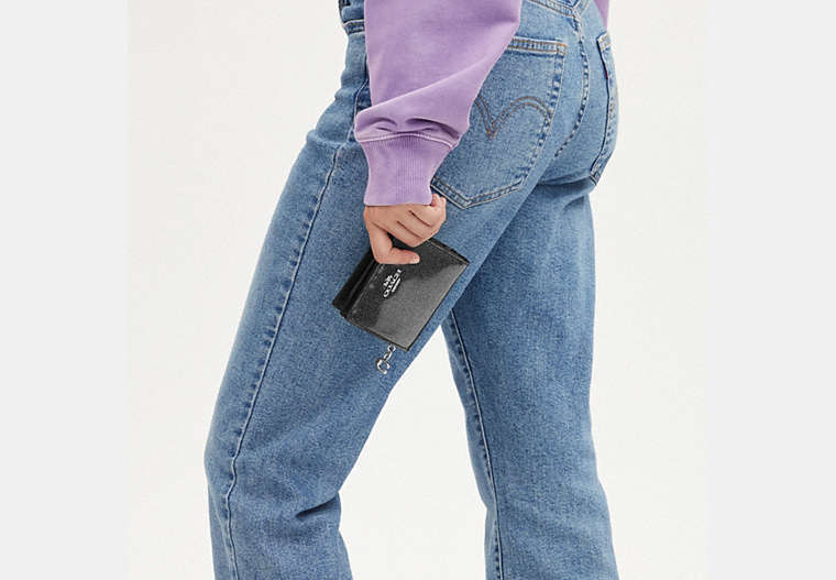 Coach- Snap Wallet - Silver/Gunmetal