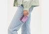 Coach- Snap Wallet - Silver/Metallic Lilac