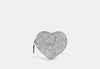 Coach- Heart Coin Case - Silver/Silver