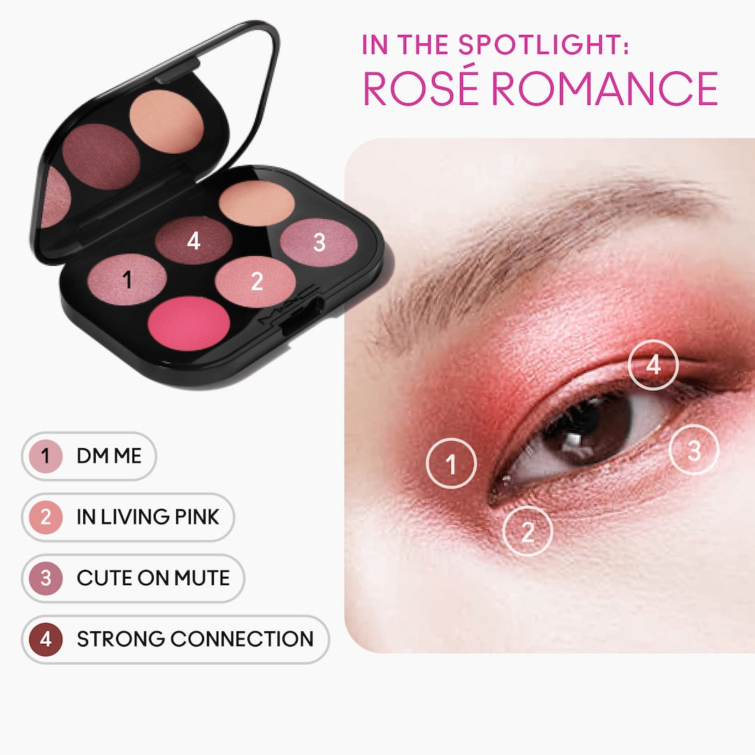 Mac- CONNECT IN COLOUR EYE SHADOW PALETTE: ROSE LENS