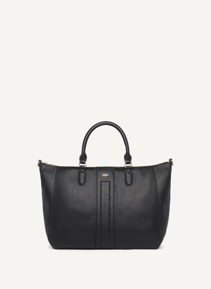 DKNY- Maxxe Medium Satchel (Black/Gold)