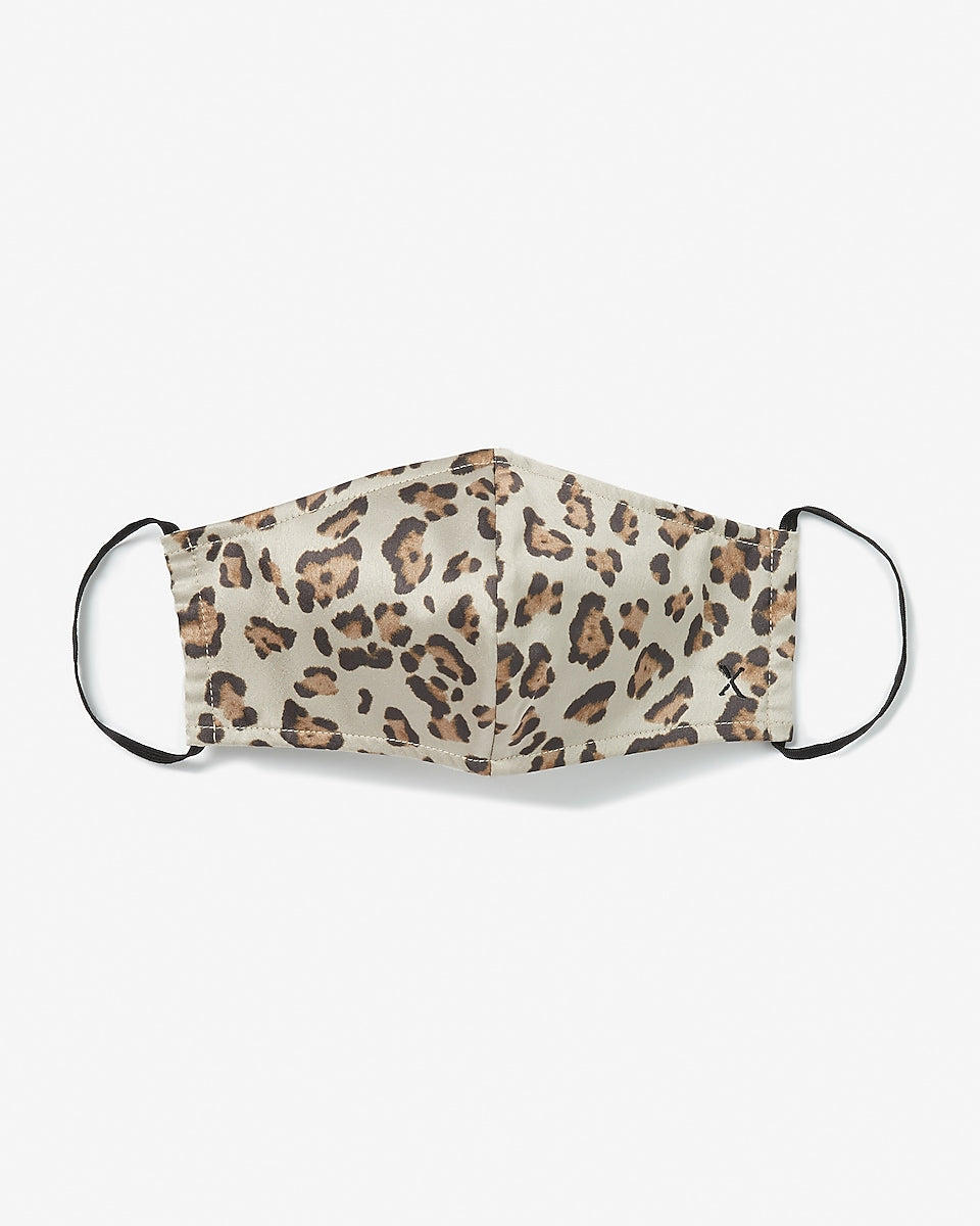 Express- Olivia Culpo Express Together Leopard Print Face Mask
