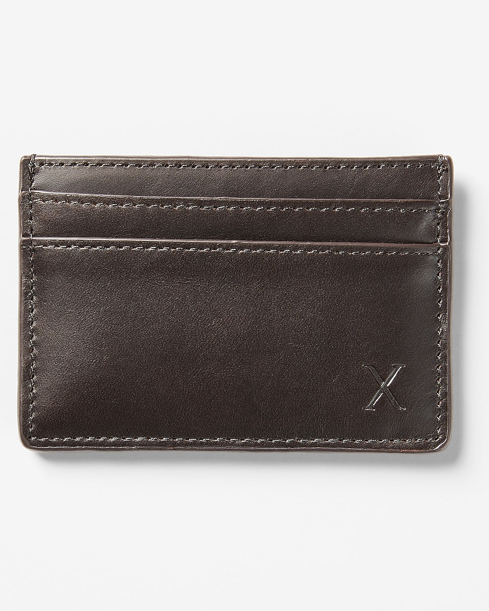 Express- Brown Leather Card Case