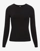Express- Supersoft Crew Neck Long Sleeve Tee - Pitch Black 58