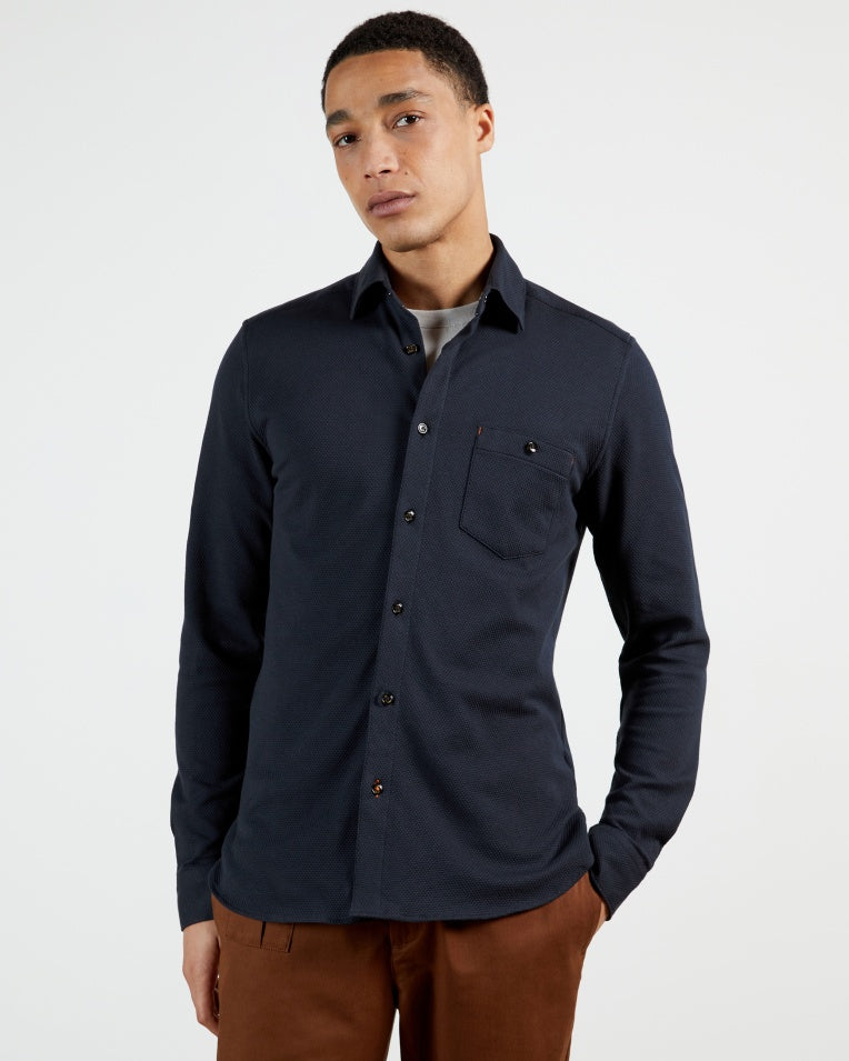 Ted Baker-Long sleeve textured shirt