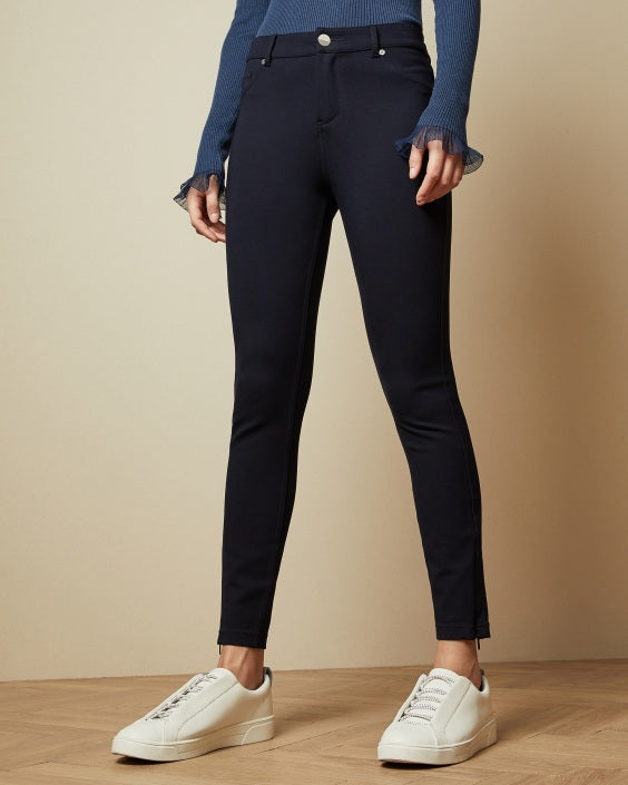 Ted Baker-Skinny zip cuff ponti jeggings
