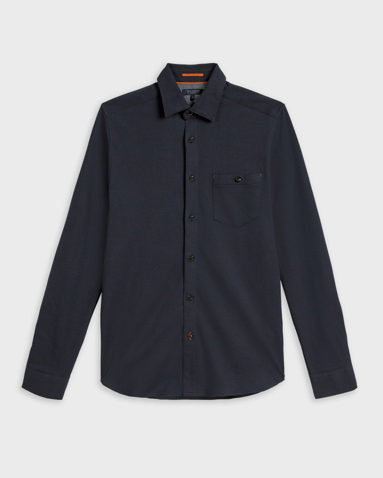 Ted Baker-Long sleeve textured shirt