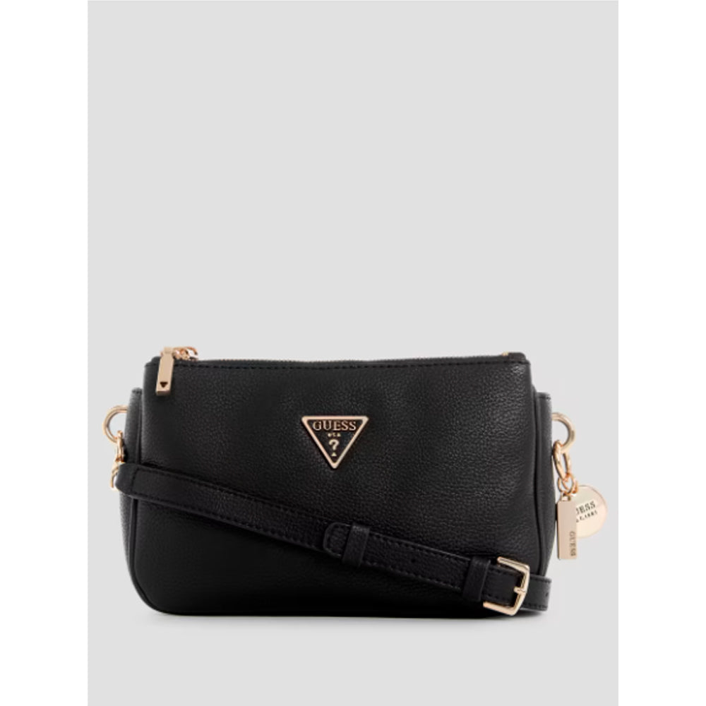 Guess- Kersti Status Crossbody (Black Floral Print)