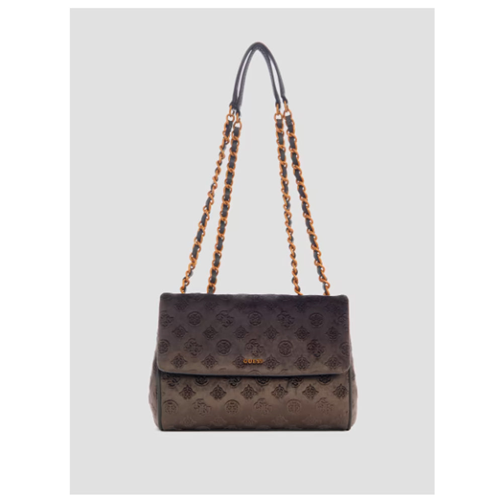 Guess- Inia Velvet Convertible Crossbody (Gray)