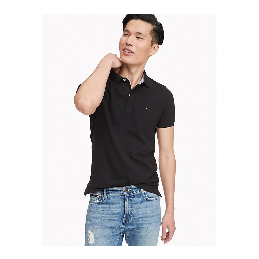 Tommy Hilfiger- SLIM FIT ESSENTIAL SOLID STRETCH POLO