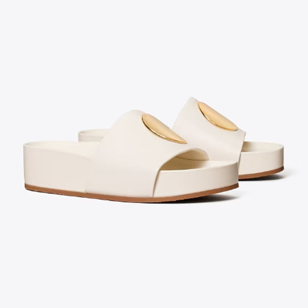 Tory Burch- Patos Slide - New Ivory / New Ivory