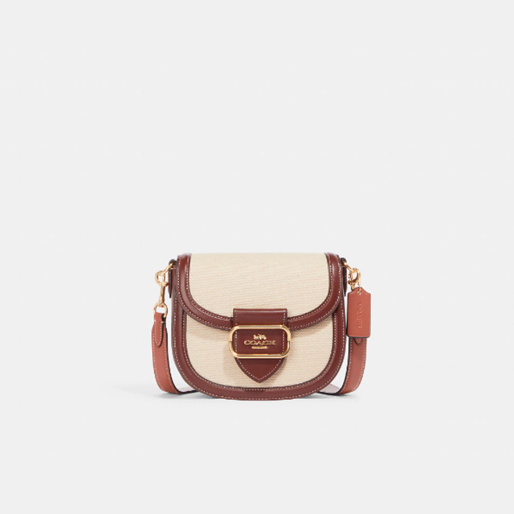 Coach- Morgan Saddle Bag (Gold/Natural Multi)