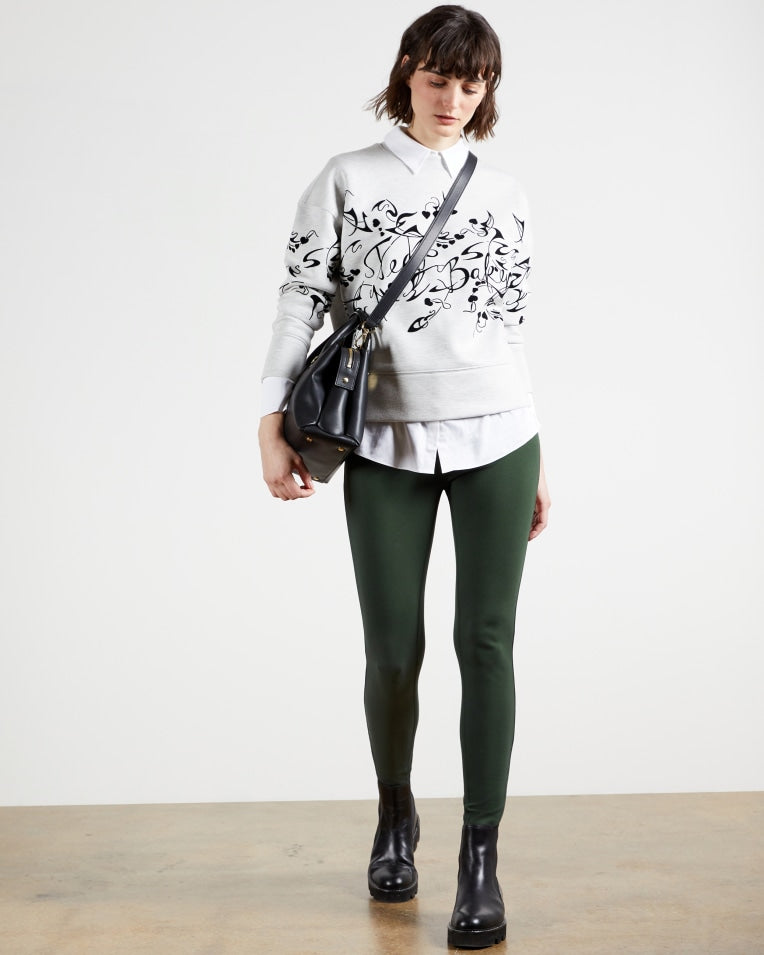 Ted Baker-Skinny zip cuff ponti jeggings