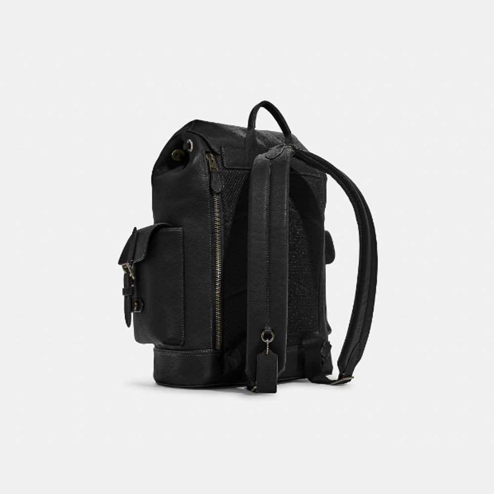 coach black and white backpack Coach- Hudson Backpack (Gunmetal/Black) – Amreki