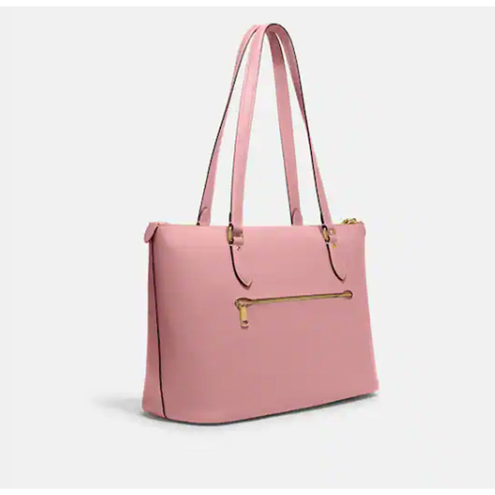 Coach- Gallery Tote - Gold/True Pink