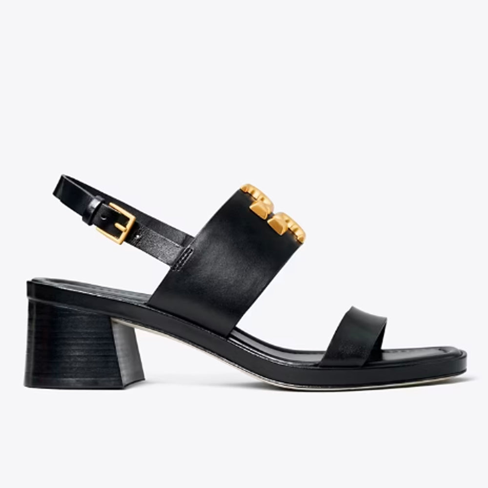 Tory Burch- Eleanor Heel Sandal - Perfect Black