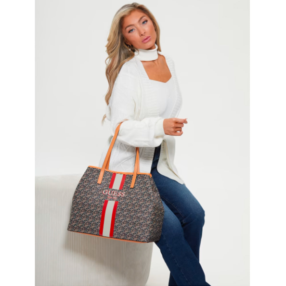 Guess- Vikky Large Tote (Black Gold)