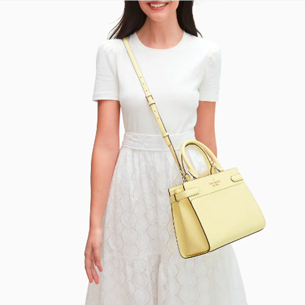 Kate Spade- Staci Medium Satchel (Lemon Fondant) – Amreki