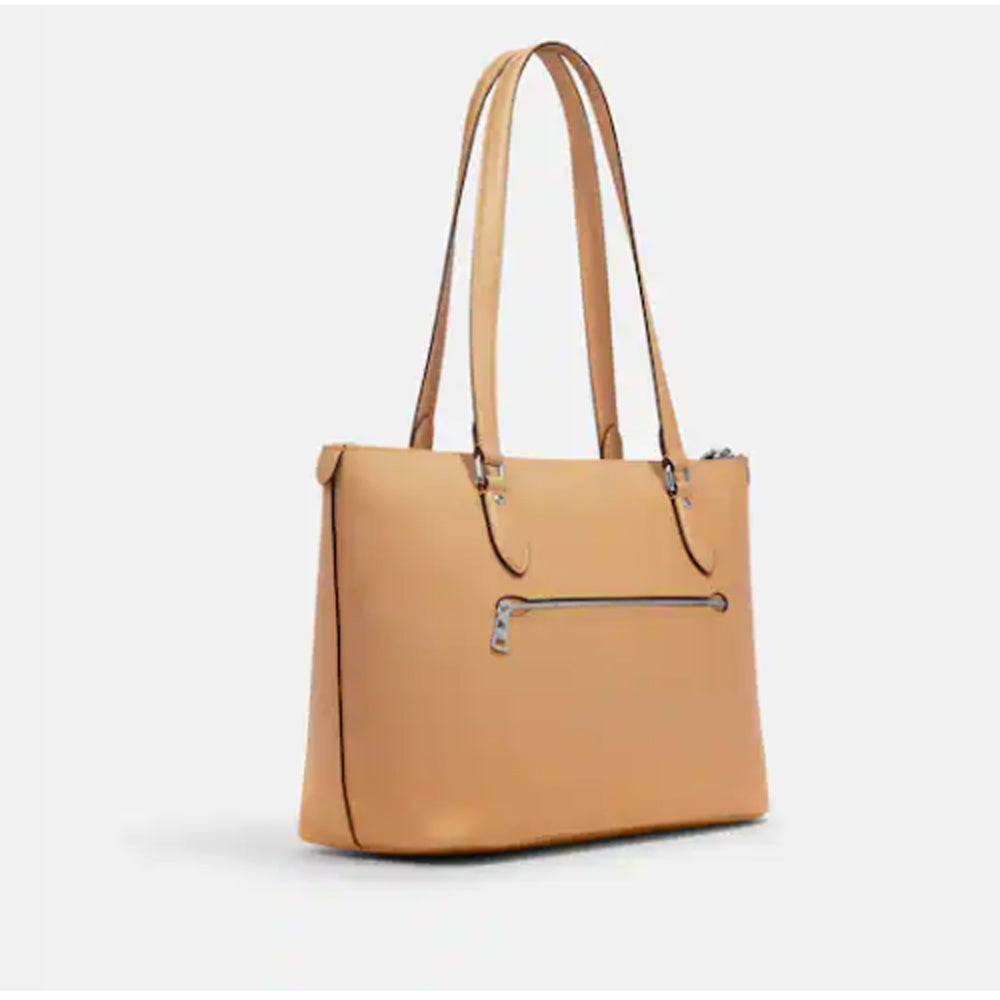 Coach- Gallery Tote - Silver/Latte