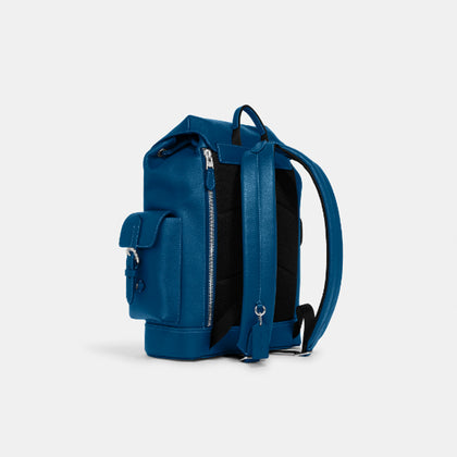 Coach- Hudson Backpack (True Blue/Silver)