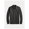 Polo Ralph Lauren- Black Marl Heather Mesh Long-Sleeve Polo Shirt – All Fits