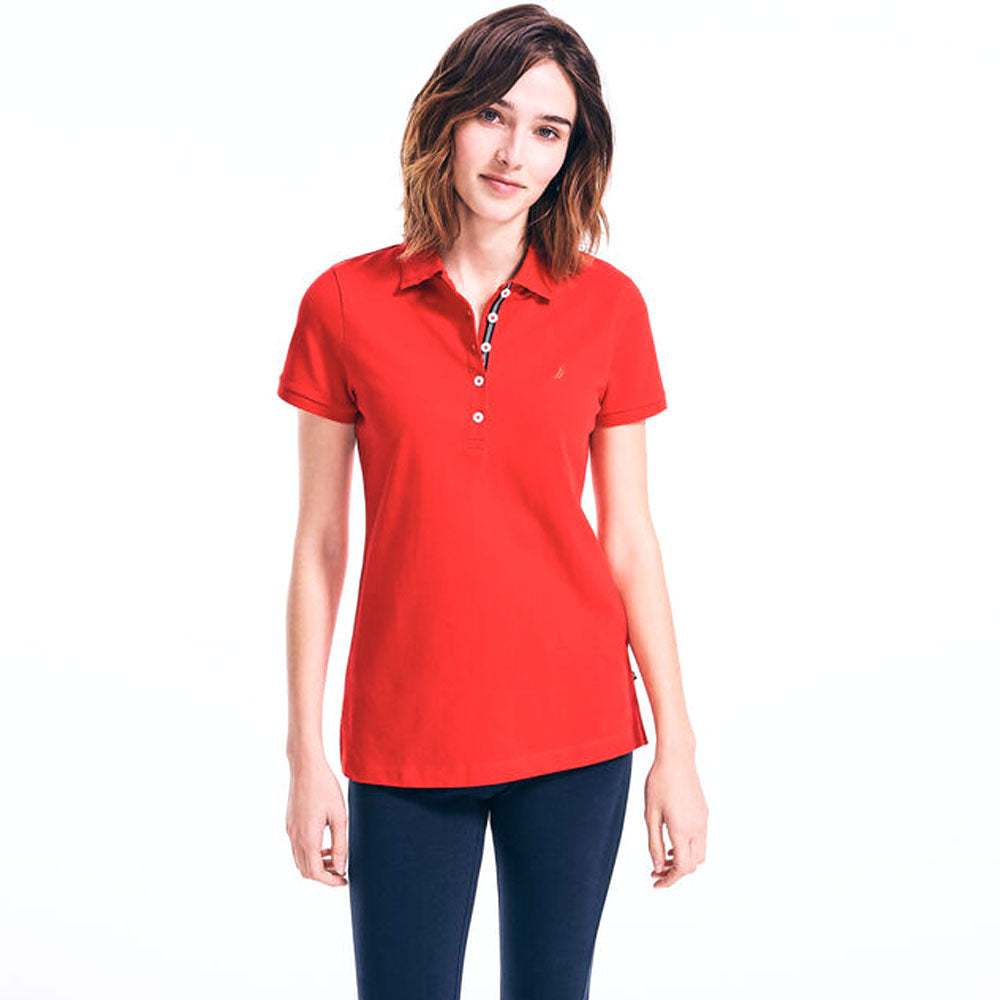 Nautica- Classic Fit Chambray Collar Polo